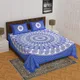 Blue__Jaipuri bedsheet